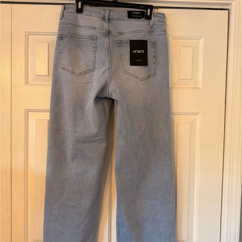 Wide‑Leg Stretch Jeans – Size 14W (NWT) - Picture 3 of 5